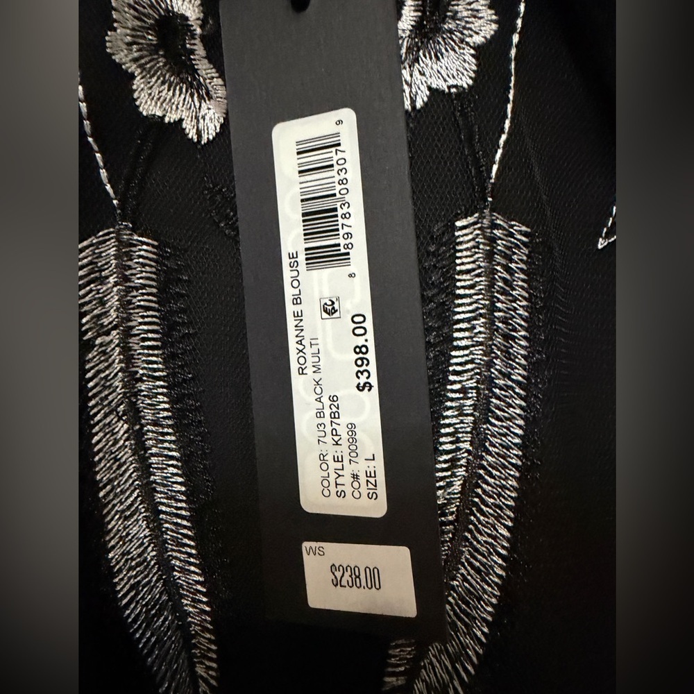 Kobi Halperin Black and White Floral Lace Blouse - Picture 9 of 11